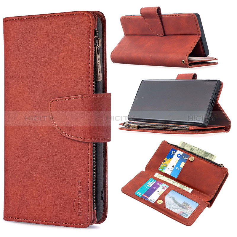 Handytasche Stand Schutzhülle Flip Leder Hülle B09F für Samsung Galaxy Note 20 5G groß