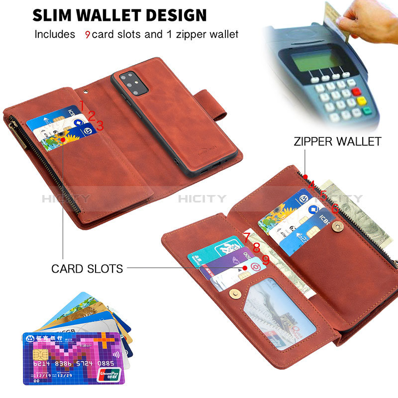 Handytasche Stand Schutzhülle Flip Leder Hülle B09F für Samsung Galaxy S20 Plus groß