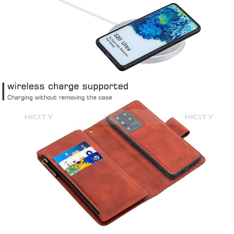 Handytasche Stand Schutzhülle Flip Leder Hülle B09F für Samsung Galaxy S20 Ultra 5G