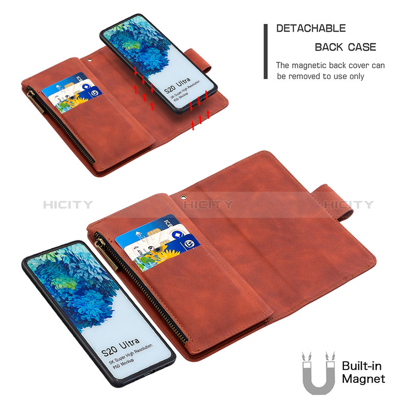 Handytasche Stand Schutzhülle Flip Leder Hülle B09F für Samsung Galaxy S20 Ultra 5G