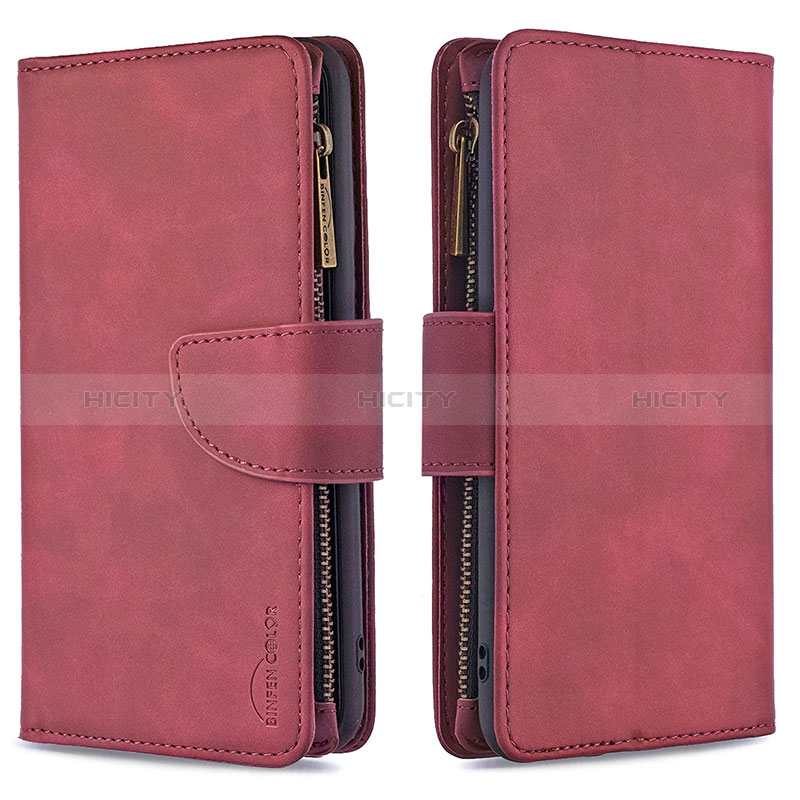 Handytasche Stand Schutzhülle Flip Leder Hülle B09F für Xiaomi Poco X3 Pro Rot