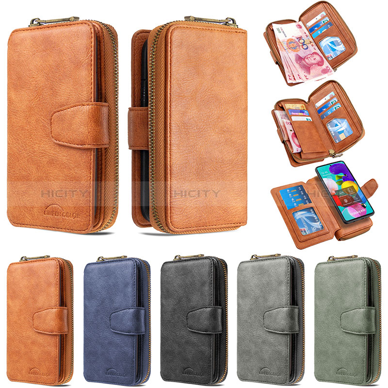 Handytasche Stand Schutzhülle Flip Leder Hülle B10F für Samsung Galaxy A51 4G