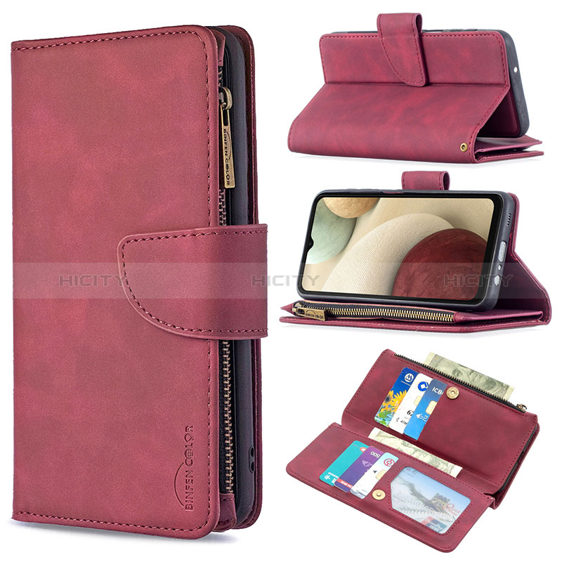 Handytasche Stand Schutzhülle Flip Leder Hülle B10F für Samsung Galaxy F12