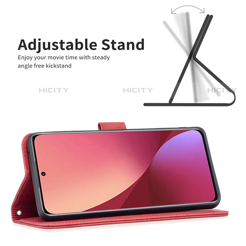 Handytasche Stand Schutzhülle Flip Leder Hülle B10F für Xiaomi Mi 12X 5G groß