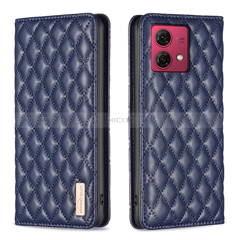 Handytasche Stand Schutzhülle Flip Leder Hülle B11F für Motorola Moto G84 5G groß