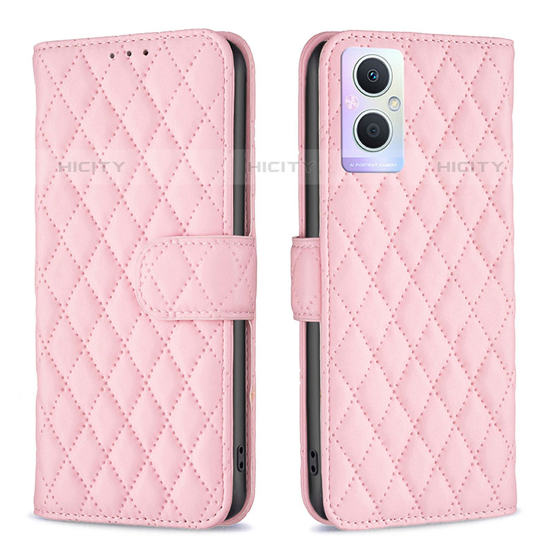 Handytasche Stand Schutzhülle Flip Leder Hülle B11F für Oppo F21 Pro 5G Rosegold