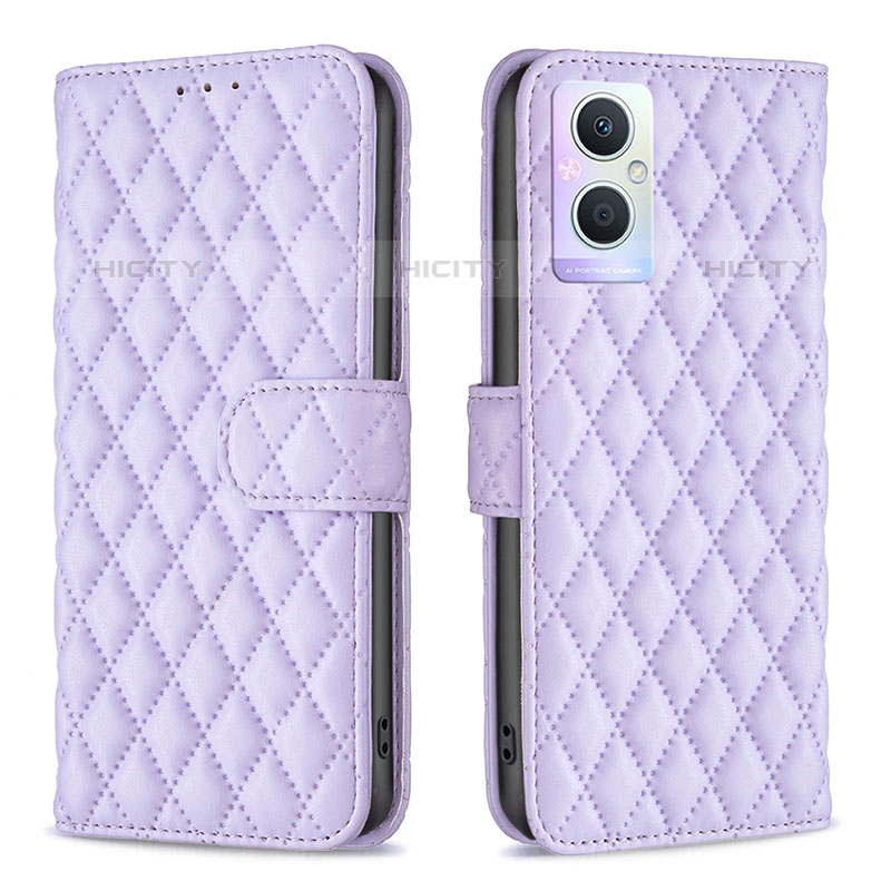 Handytasche Stand Schutzhülle Flip Leder Hülle B11F für Oppo F21s Pro 5G Violett