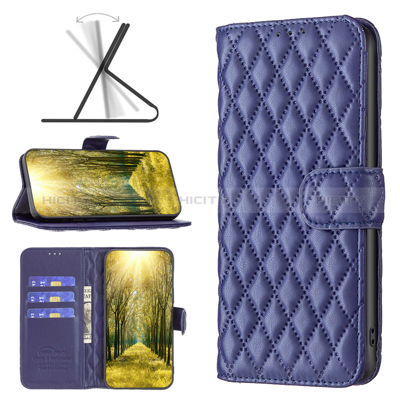 Handytasche Stand Schutzhülle Flip Leder Hülle B11F für Samsung Galaxy A12 Nacho groß