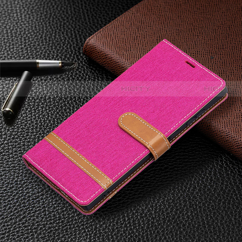 Handytasche Stand Schutzhülle Flip Leder Hülle B11F für Samsung Galaxy S21 Ultra 5G Pink