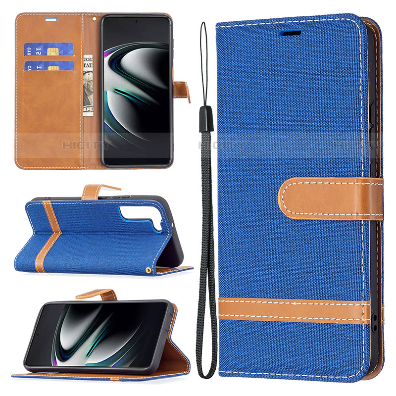 Handytasche Stand Schutzhülle Flip Leder Hülle B11F für Samsung Galaxy S22 5G