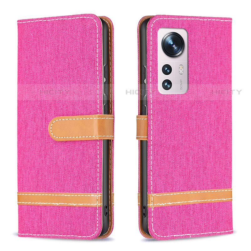 Handytasche Stand Schutzhülle Flip Leder Hülle B11F für Xiaomi Mi 12 Pro 5G Pink