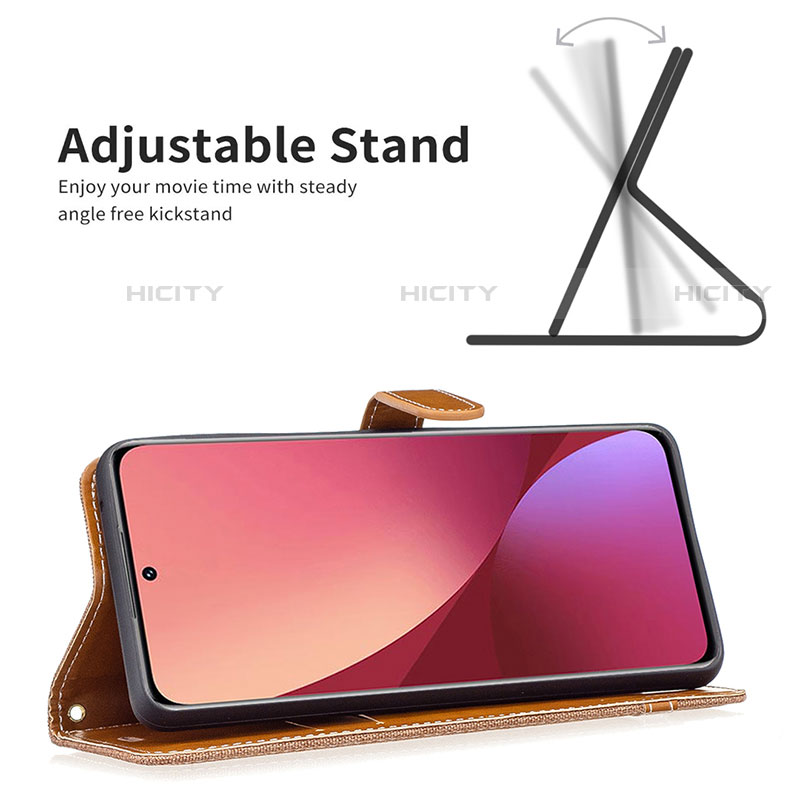 Handytasche Stand Schutzhülle Flip Leder Hülle B11F für Xiaomi Mi 12S 5G groß