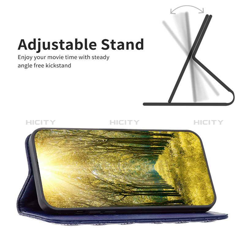 Handytasche Stand Schutzhülle Flip Leder Hülle B11F für Xiaomi Poco C55