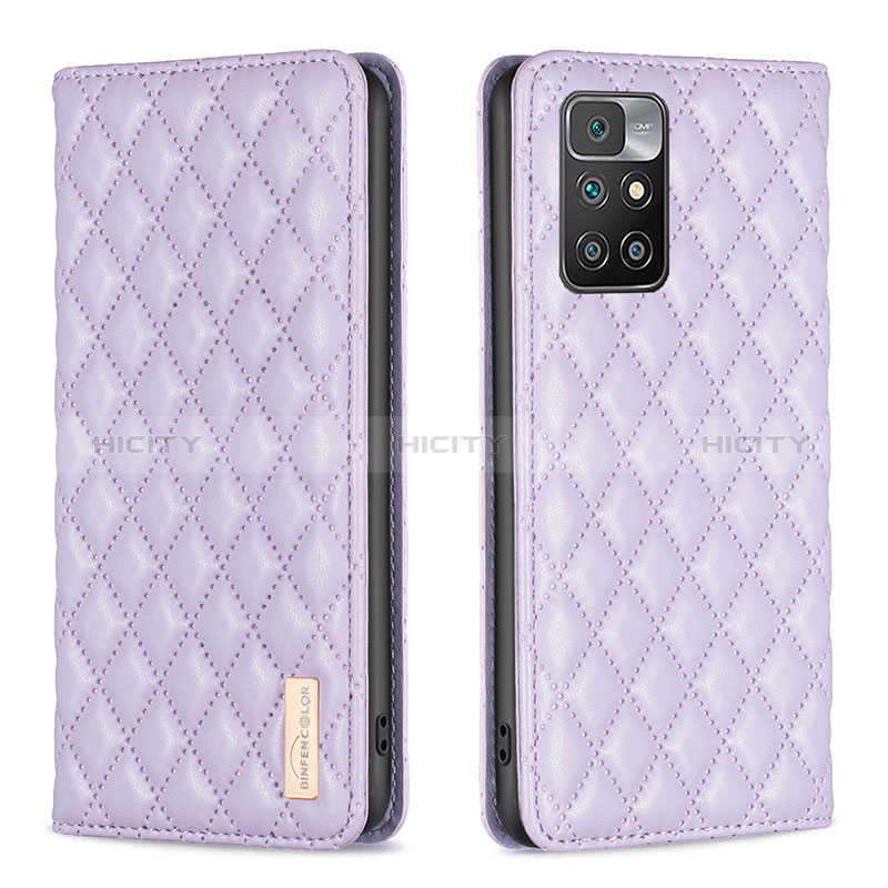 Handytasche Stand Schutzhülle Flip Leder Hülle B11F für Xiaomi Redmi Note 11 4G (2021) Violett