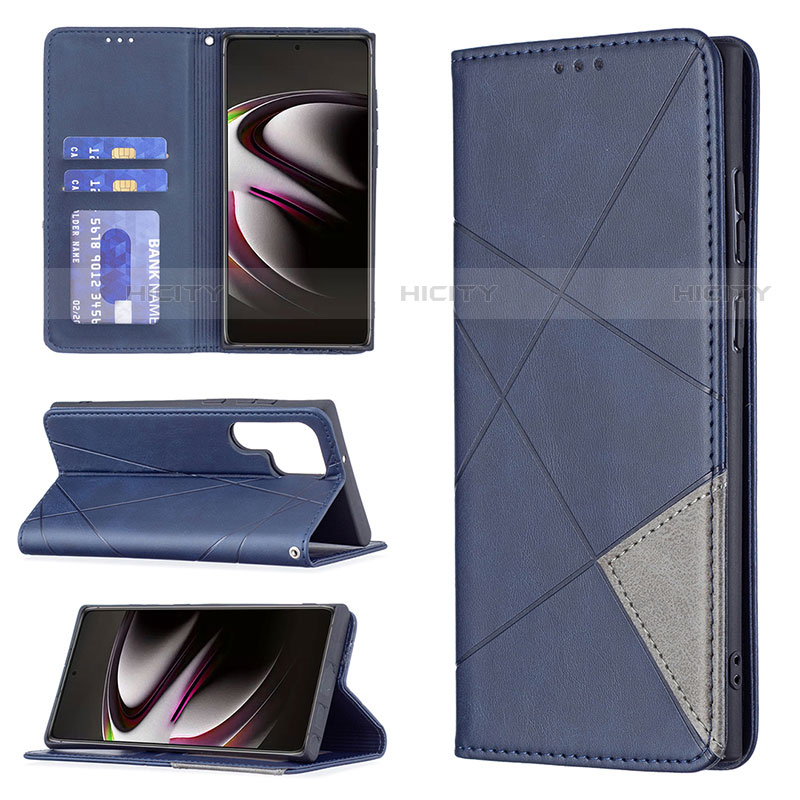 Handytasche Stand Schutzhülle Flip Leder Hülle B12F für Samsung Galaxy S21 Ultra 5G groß