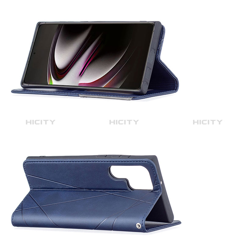 Handytasche Stand Schutzhülle Flip Leder Hülle B12F für Samsung Galaxy S24 Ultra 5G