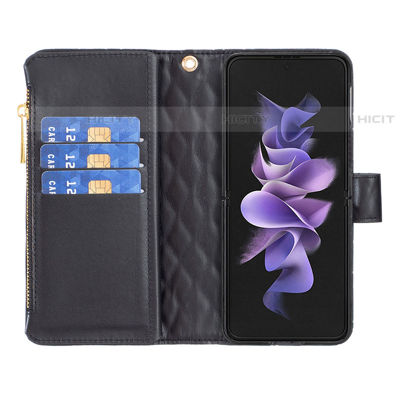 Handytasche Stand Schutzhülle Flip Leder Hülle B12F für Samsung Galaxy Z Fold4 5G