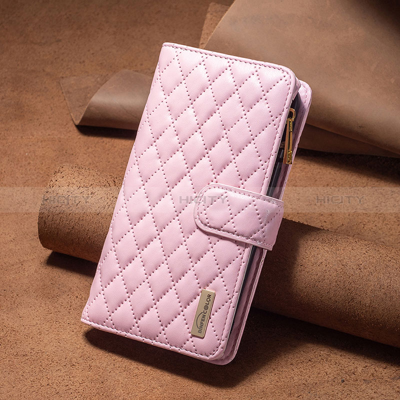 Handytasche Stand Schutzhülle Flip Leder Hülle B12F für Xiaomi Redmi Note 12 Explorer Rosegold