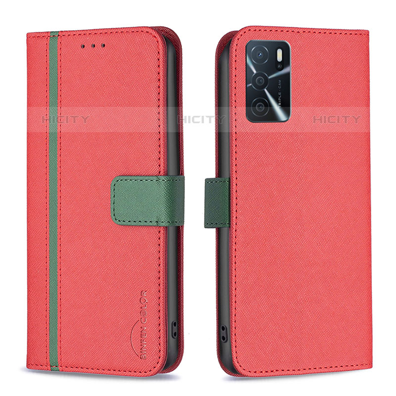 Handytasche Stand Schutzhülle Flip Leder Hülle B13F für Oppo A16s