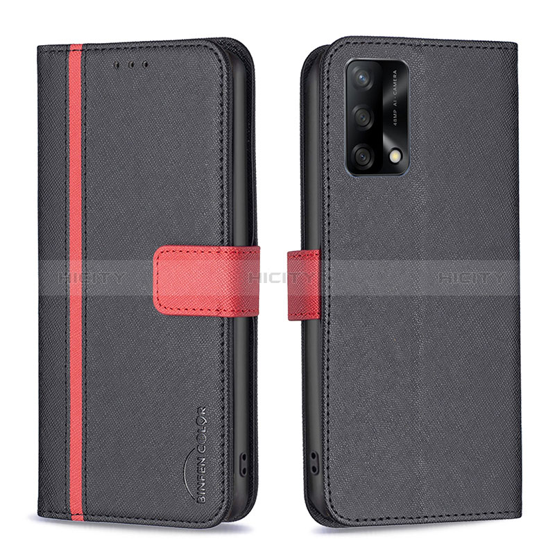 Handytasche Stand Schutzhülle Flip Leder Hülle B13F für Oppo A95 4G groß