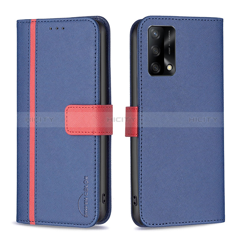 Handytasche Stand Schutzhülle Flip Leder Hülle B13F für Oppo A95 4G groß