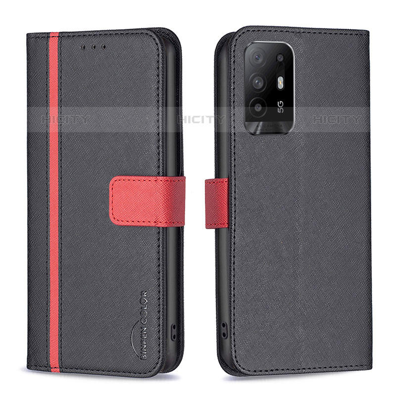 Handytasche Stand Schutzhülle Flip Leder Hülle B13F für Oppo A95 5G groß