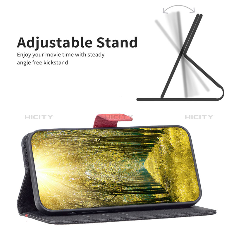 Handytasche Stand Schutzhülle Flip Leder Hülle B13F für Realme C35