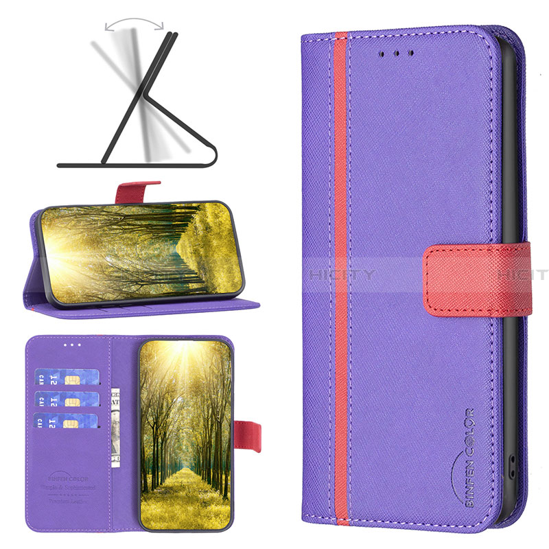 Handytasche Stand Schutzhülle Flip Leder Hülle B13F für Samsung Galaxy A04 4G