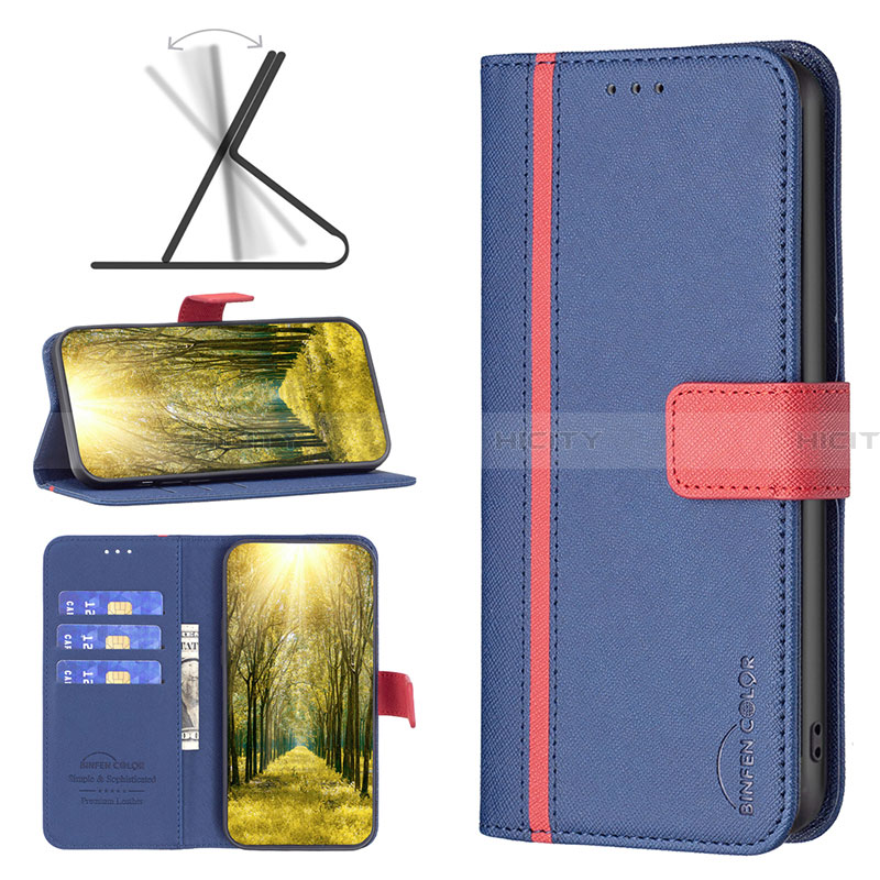 Handytasche Stand Schutzhülle Flip Leder Hülle B13F für Samsung Galaxy A05 groß