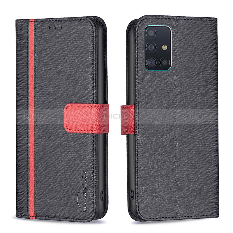 Handytasche Stand Schutzhülle Flip Leder Hülle B13F für Samsung Galaxy A51 4G