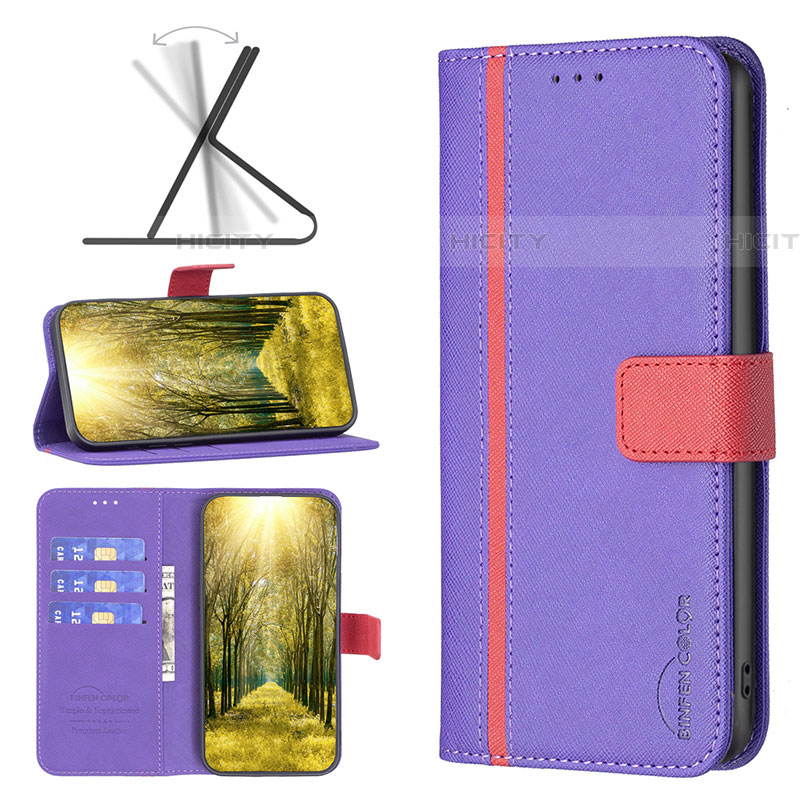 Handytasche Stand Schutzhülle Flip Leder Hülle B13F für Samsung Galaxy F04