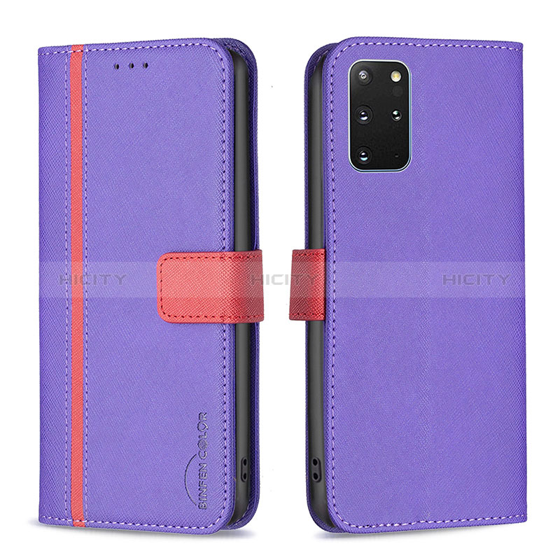 Handytasche Stand Schutzhülle Flip Leder Hülle B13F für Samsung Galaxy S20 Plus 5G Violett