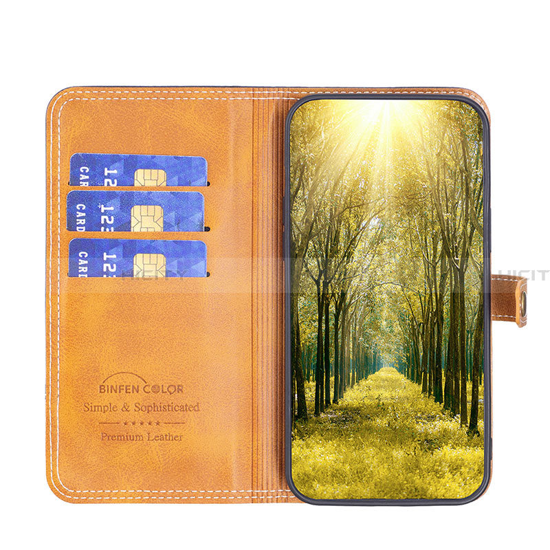 Handytasche Stand Schutzhülle Flip Leder Hülle B14F für Samsung Galaxy A04 4G groß