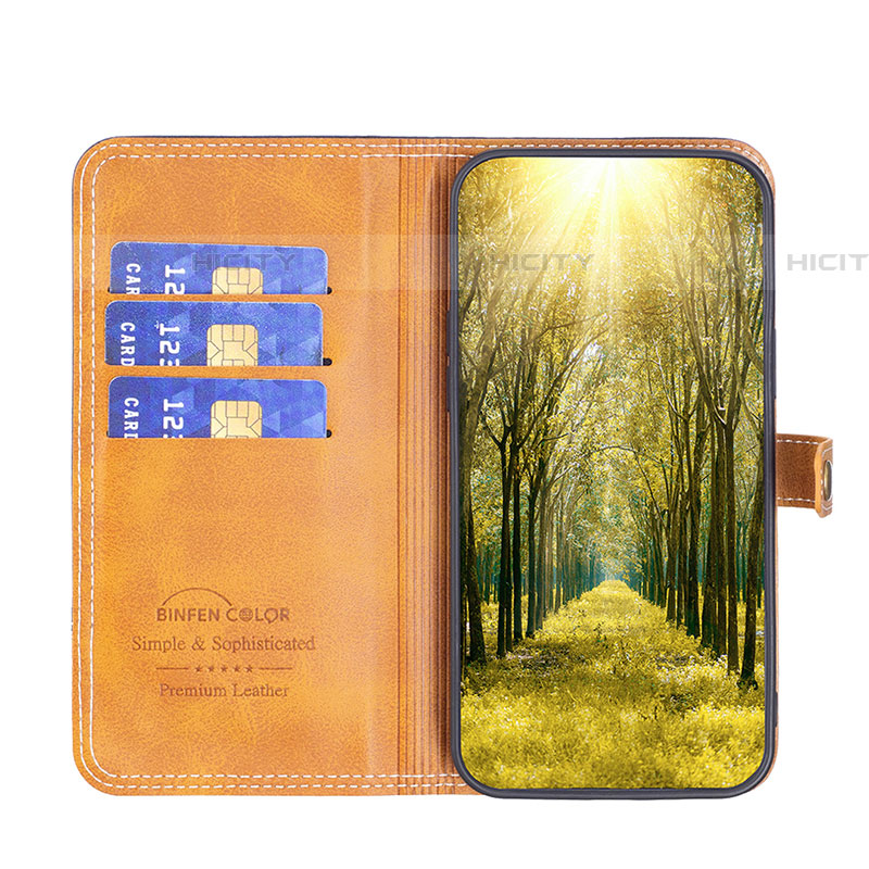 Handytasche Stand Schutzhülle Flip Leder Hülle B14F für Samsung Galaxy A04E groß