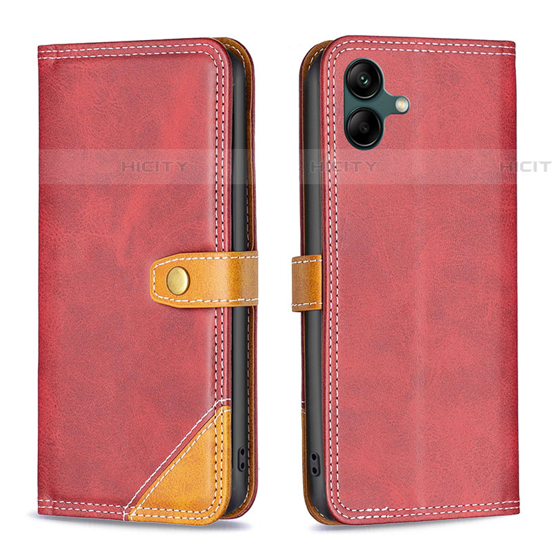 Handytasche Stand Schutzhülle Flip Leder Hülle B14F für Samsung Galaxy A04E Rot