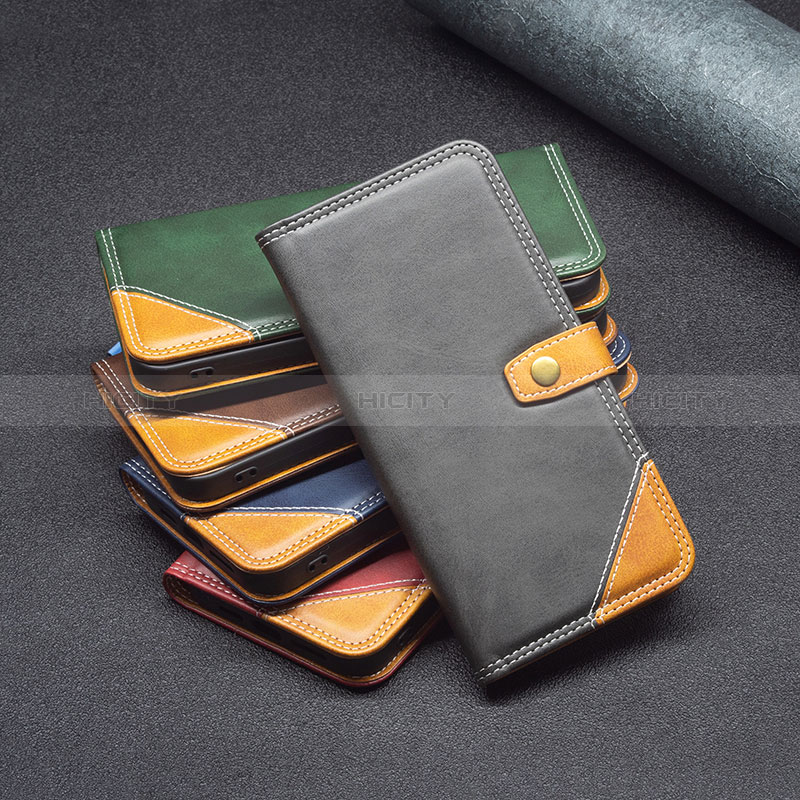 Handytasche Stand Schutzhülle Flip Leder Hülle B14F für Samsung Galaxy A04s groß