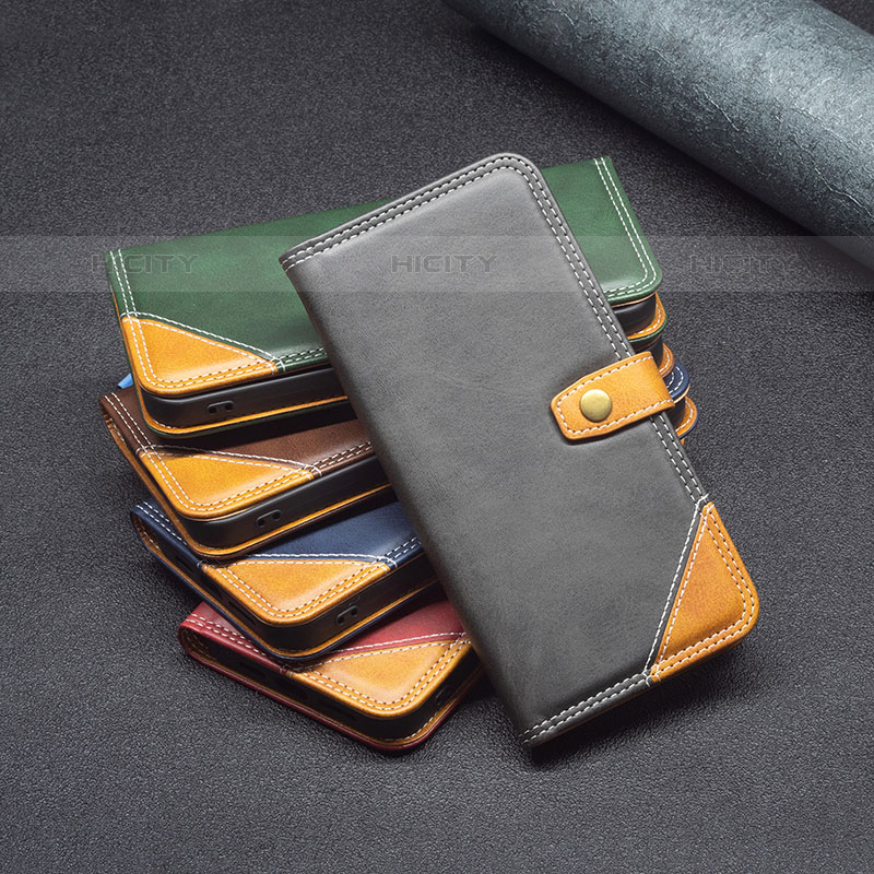 Handytasche Stand Schutzhülle Flip Leder Hülle B14F für Samsung Galaxy M02s groß