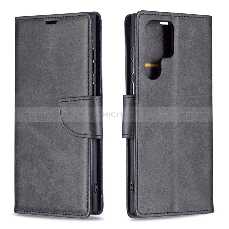 Handytasche Stand Schutzhülle Flip Leder Hülle B14F für Samsung Galaxy S24 Ultra 5G