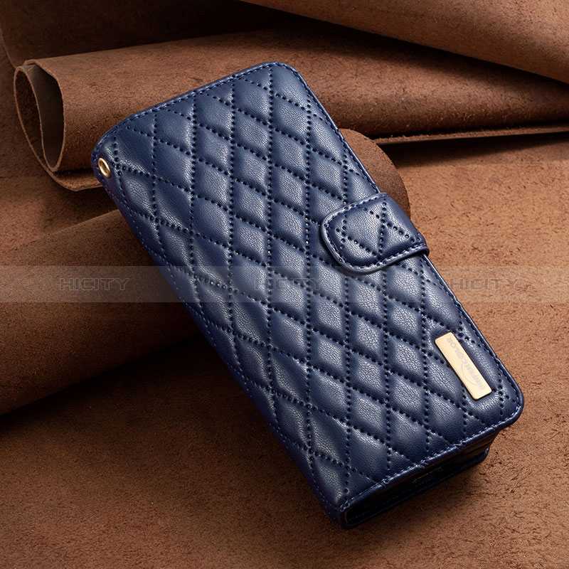 Handytasche Stand Schutzhülle Flip Leder Hülle B14F für Samsung Galaxy Z Fold3 5G groß