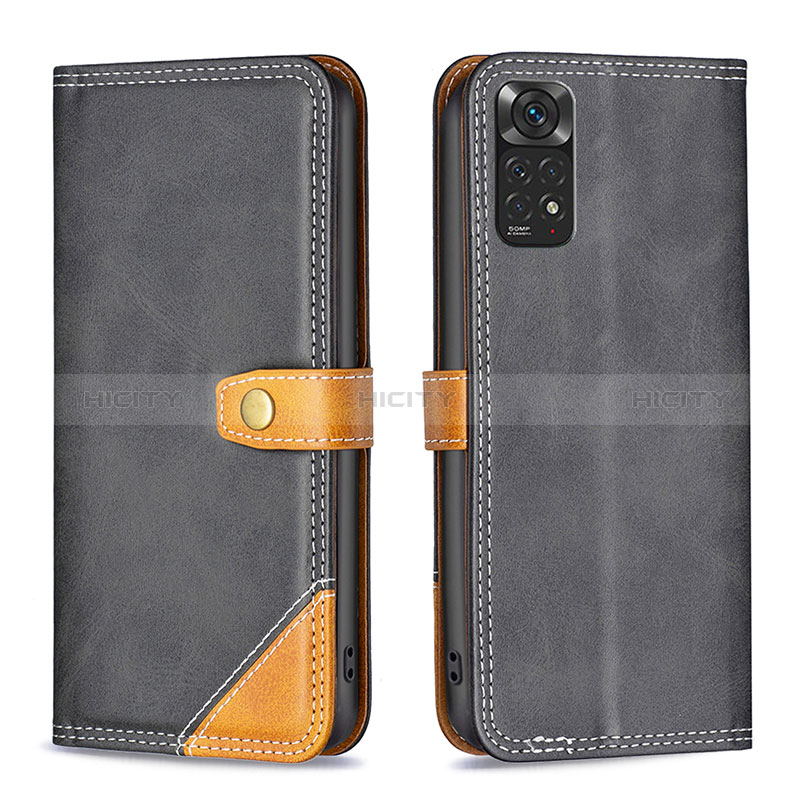 Handytasche Stand Schutzhülle Flip Leder Hülle B14F für Xiaomi Redmi Note 11S 4G groß