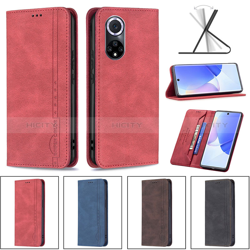 Handytasche Stand Schutzhülle Flip Leder Hülle B15F für Huawei Nova 9