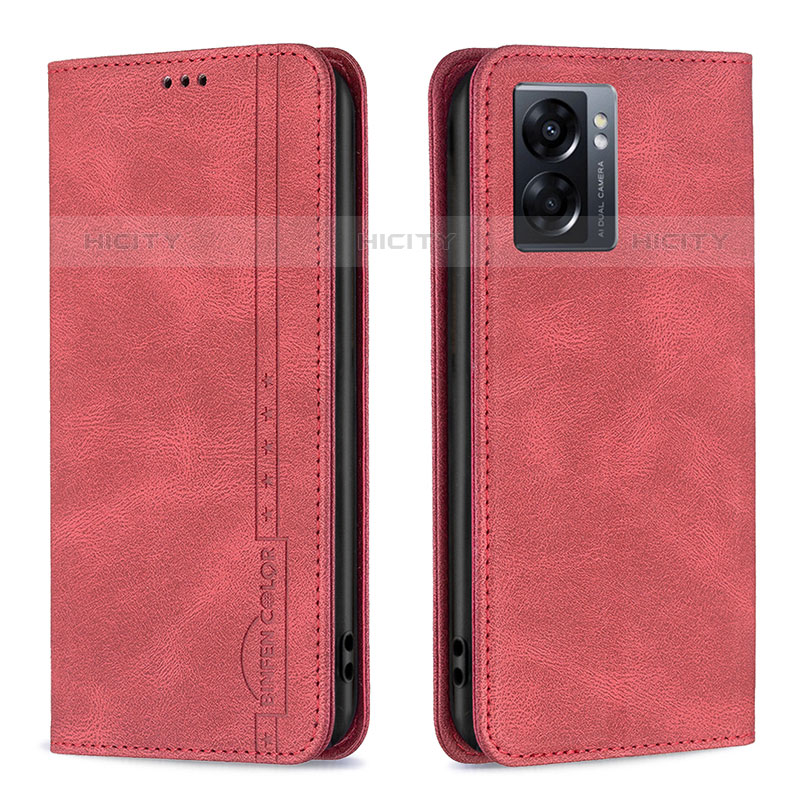 Handytasche Stand Schutzhülle Flip Leder Hülle B15F für OnePlus Nord N300 5G Rot Plus