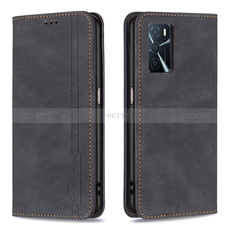 Handytasche Stand Schutzhülle Flip Leder Hülle B15F für Oppo A16