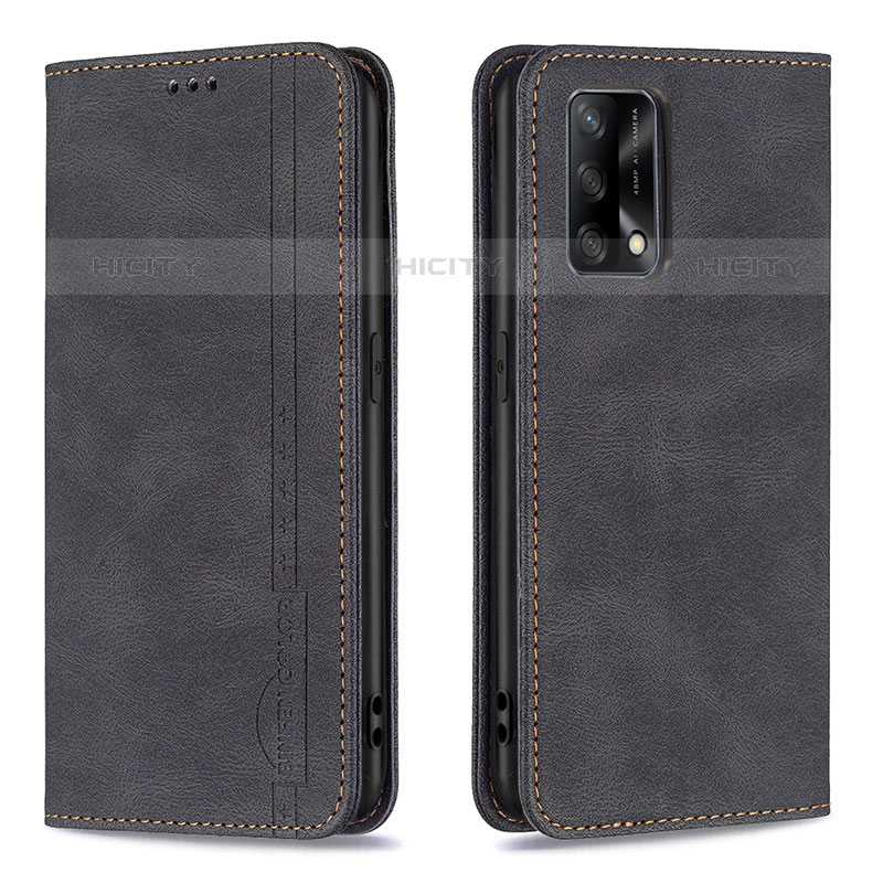 Handytasche Stand Schutzhülle Flip Leder Hülle B15F für Oppo A74 4G