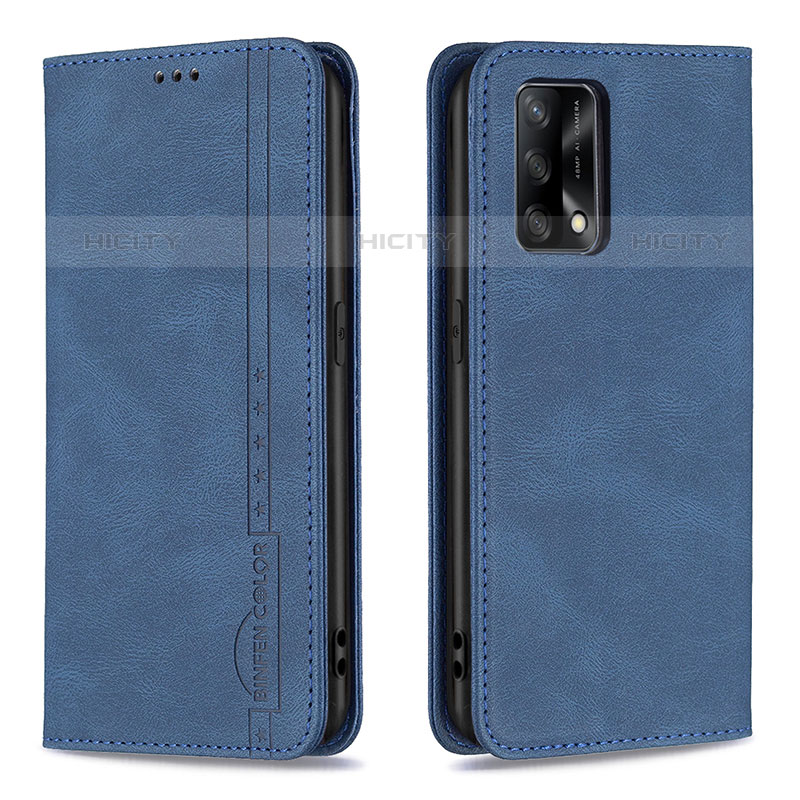 Handytasche Stand Schutzhülle Flip Leder Hülle B15F für Oppo A74 4G