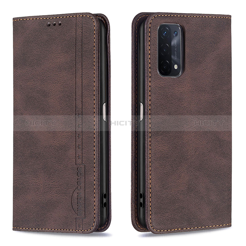 Handytasche Stand Schutzhülle Flip Leder Hülle B15F für Oppo A74 5G