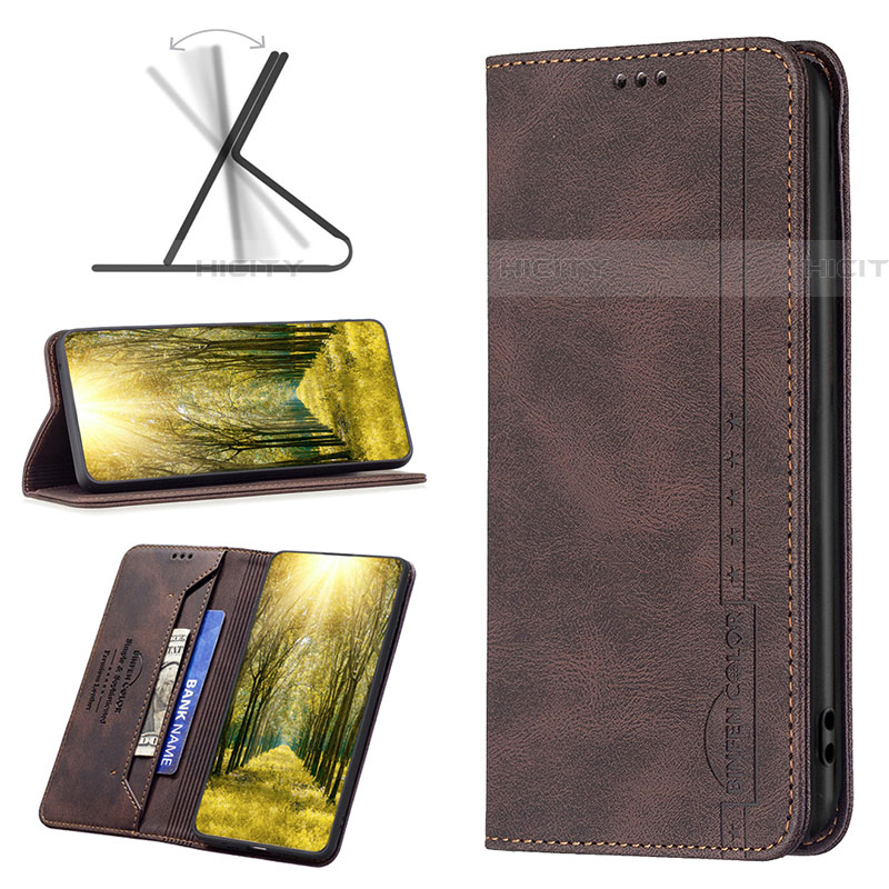 Handytasche Stand Schutzhülle Flip Leder Hülle B15F für Samsung Galaxy A04E groß