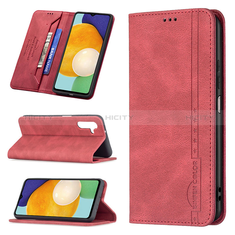 Handytasche Stand Schutzhülle Flip Leder Hülle B15F für Samsung Galaxy A04s groß