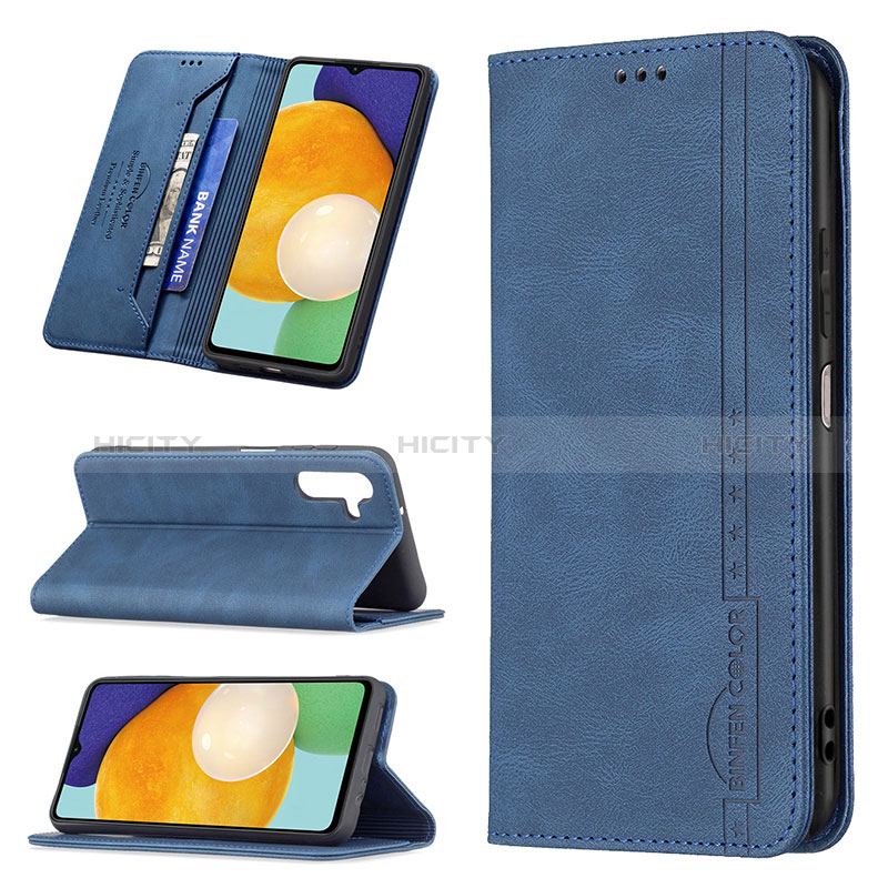 Handytasche Stand Schutzhülle Flip Leder Hülle B15F für Samsung Galaxy A04s groß