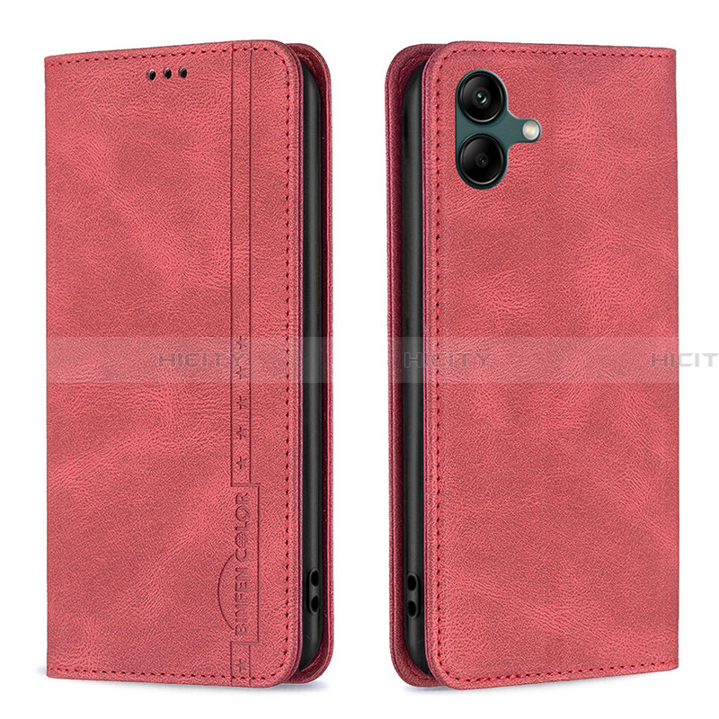 Handytasche Stand Schutzhülle Flip Leder Hülle B15F für Samsung Galaxy A05 Rot